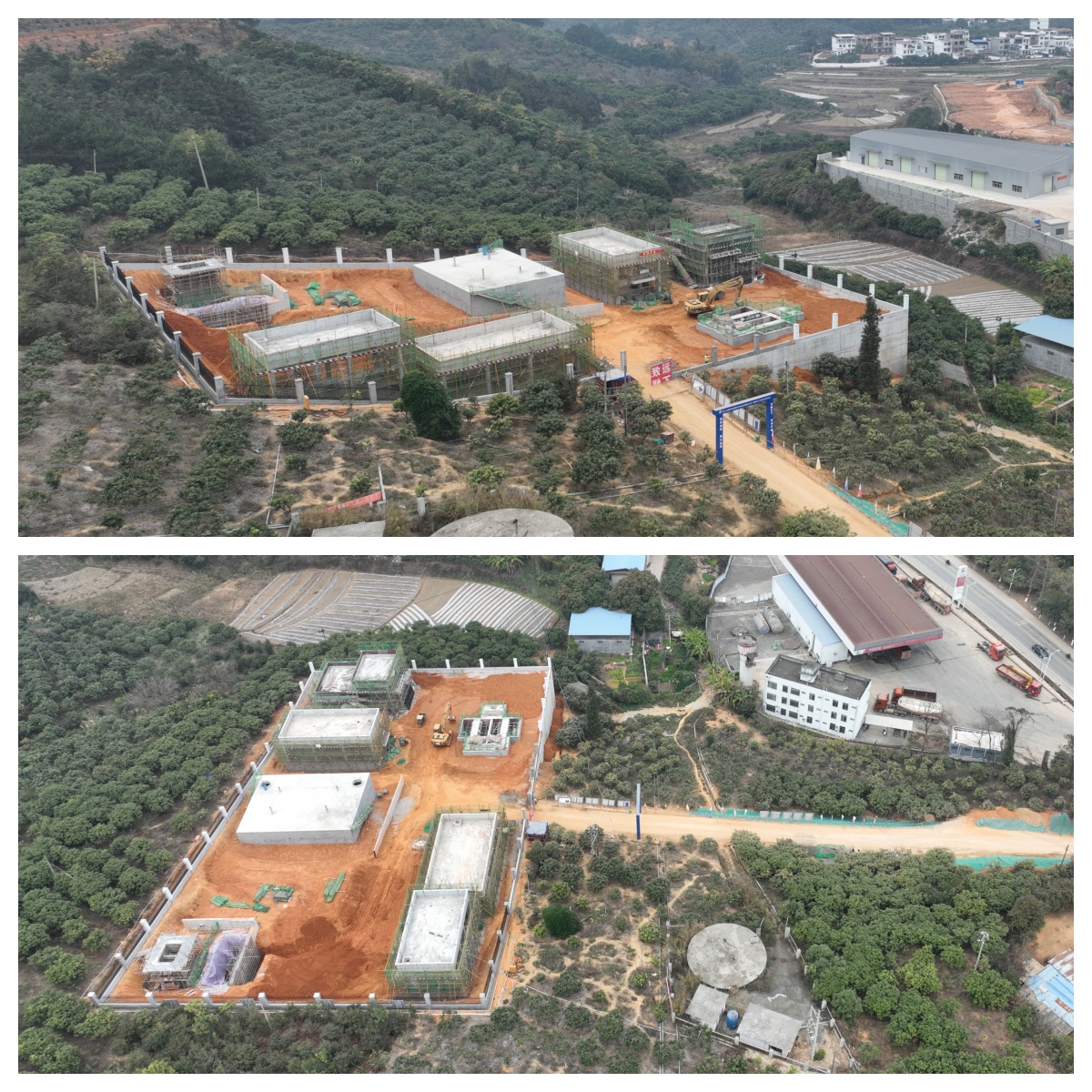 永樂(lè)水廠(chǎng)封頂_拼圖